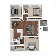 3 Bed 2 Bath 1368 SqFt (1290 Net) 0912 floor plan